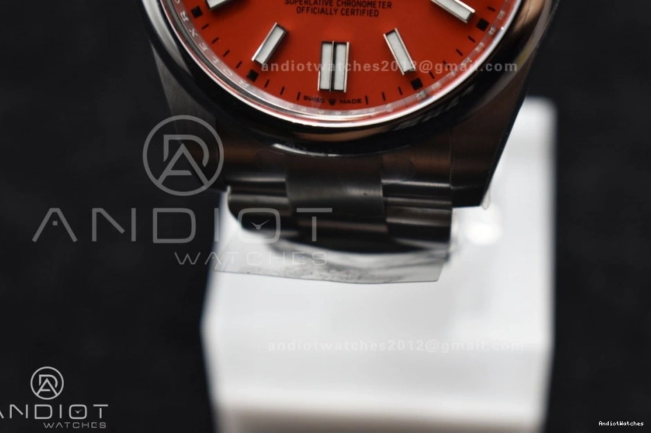 124300 Red Steel Edition Unisex Clean 41mm 904L Best Oyster 938 Perpetual VR 1:1 Dial 0712
